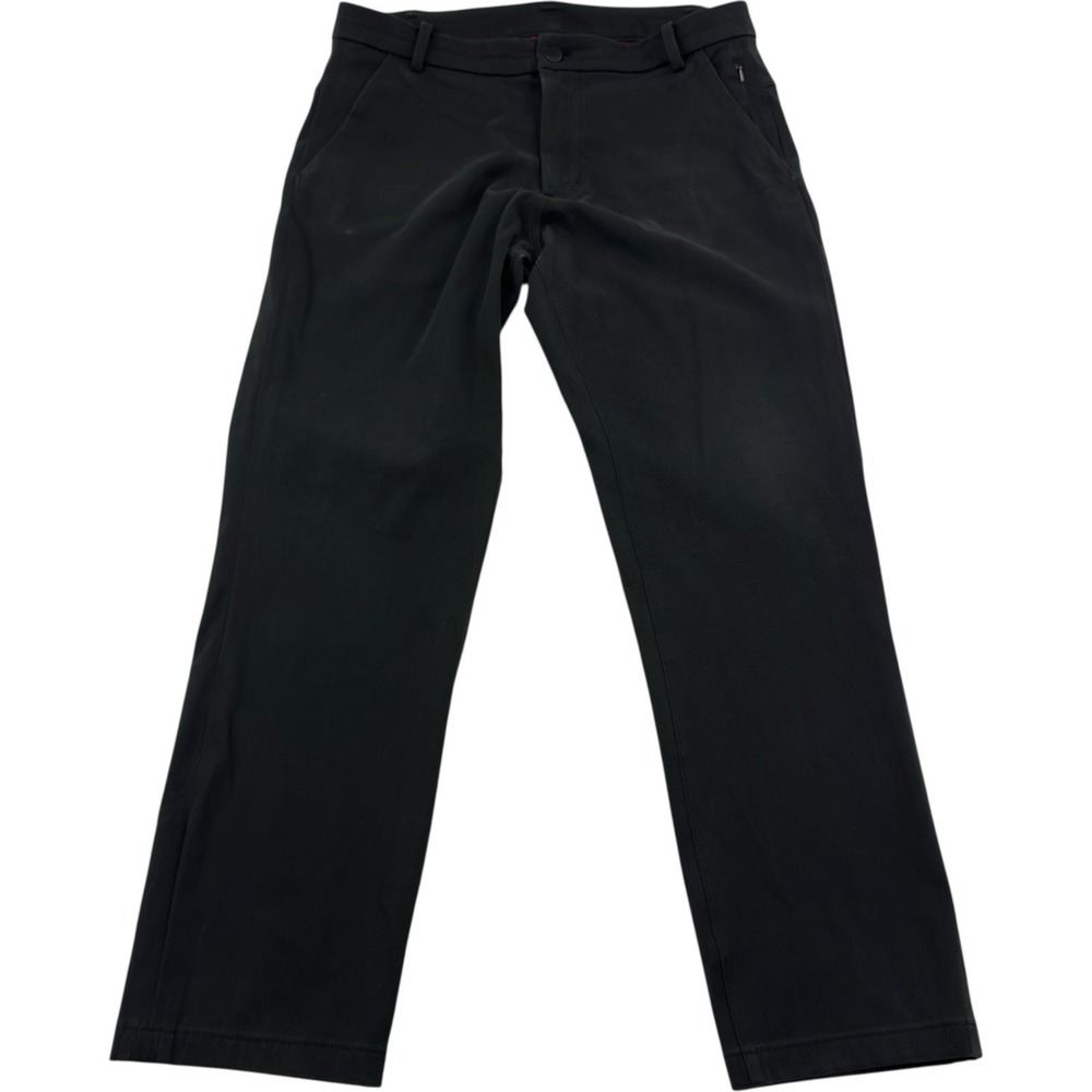 Lululemon Faded Black ABC Commuter Warpstreme Stretch‎ Wicking Chino Pants 34x29